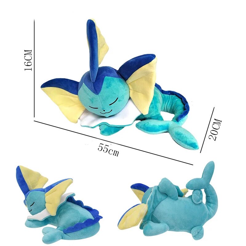 14 Styles Pokemon Sleep Weighted Eevee Charmander Vaporeon Squirtle Piplup Psyduck Raichu Sylveon Stuffed Plush Cartoon Toys. 