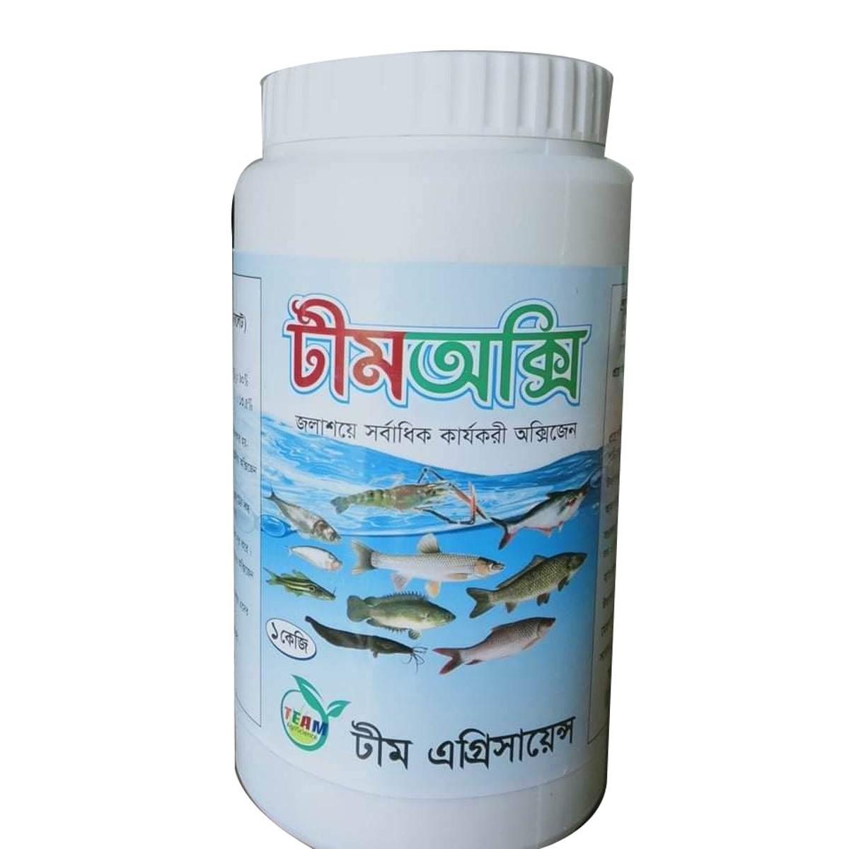Oxygen Tablet TeamOxy 1 KG Jar (250gm 4 Packet ) for Biofloc & Others Fish Farming Origin Vietnam