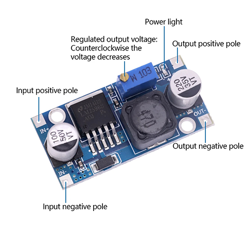 LM2596 DC-DC Step Down Adjustable Power DC Voltage Buck Converter. 