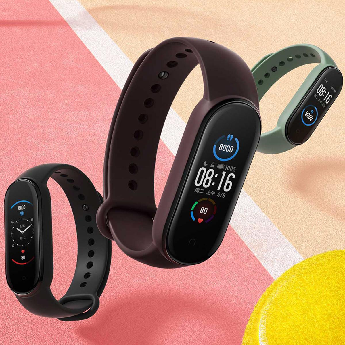 Mi Band 5 Mi Sports Band Bluetooth 5.0 Dynamic Color Display Large Screen Waterproof 24 Hours Sleep Monitoring Standard