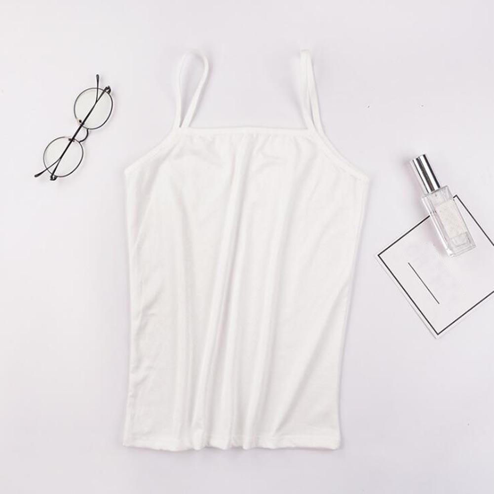 Women S Fashion Tank Tops Sleeveless Vests Spring Summer Crop Tops Solid Color Seamless Female Vest Black White Skin Camisole