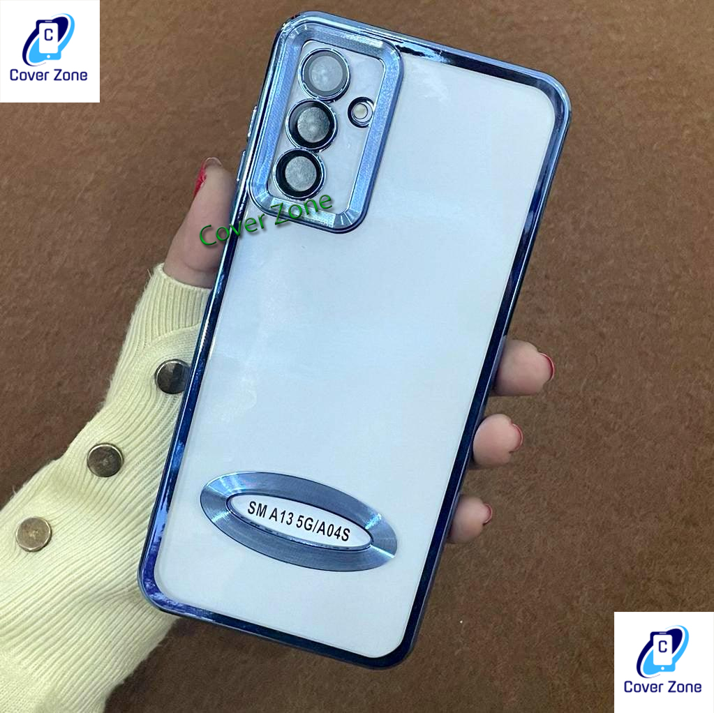 For Samsung Galaxy A13 5G / Samsung Galaxy A04S Logo View with Camera Lens Protector Soft Slim CD Back Cover For Samsung A13 5G / Samsung A04S Phone Case. 