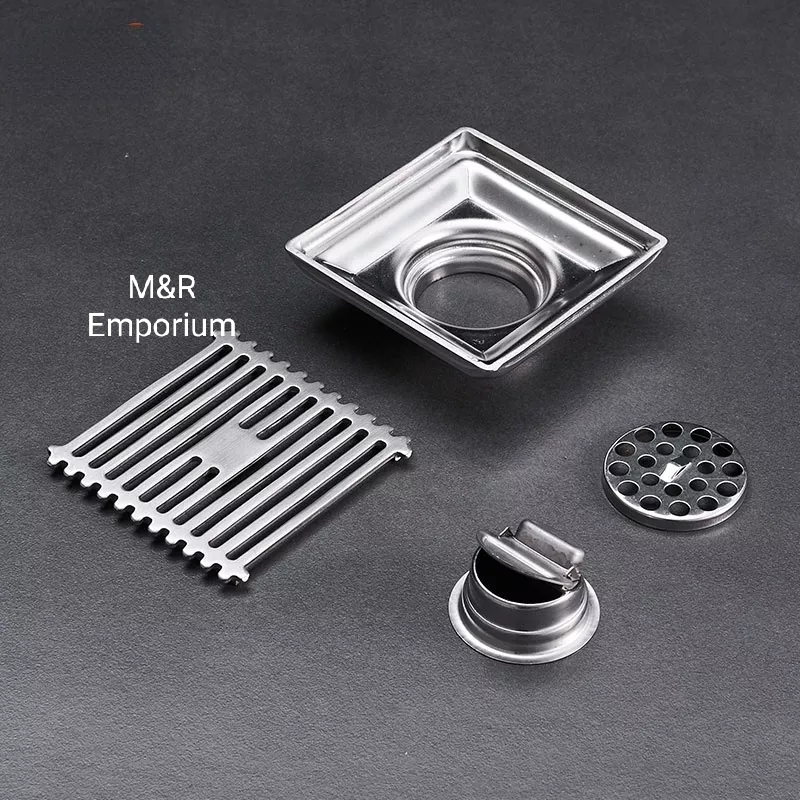 Ss Vip 5 Inch Floor Drain-Box Jali-Made In China - Keep Spaces Clean With Our 5-Inch Ss Vip Floor Drain - A Reliable And Stylish Addition To Home. 