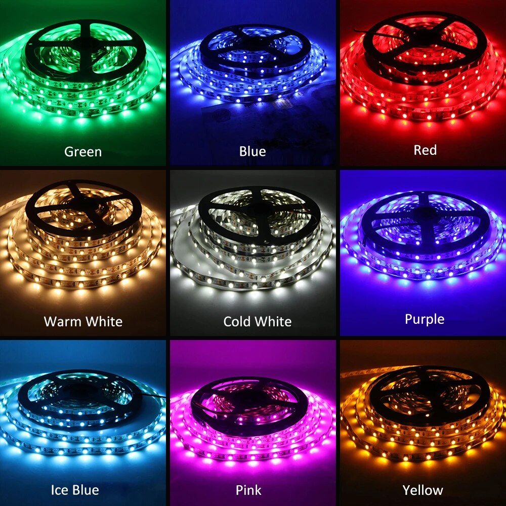【NEW】 USB LED Strips DC 5V 2835 White Warm White Red LED Strip Light TV Background Lighting Home Decor Lamp 0.5M 1M 2M 3M 4M 5M IP21. 