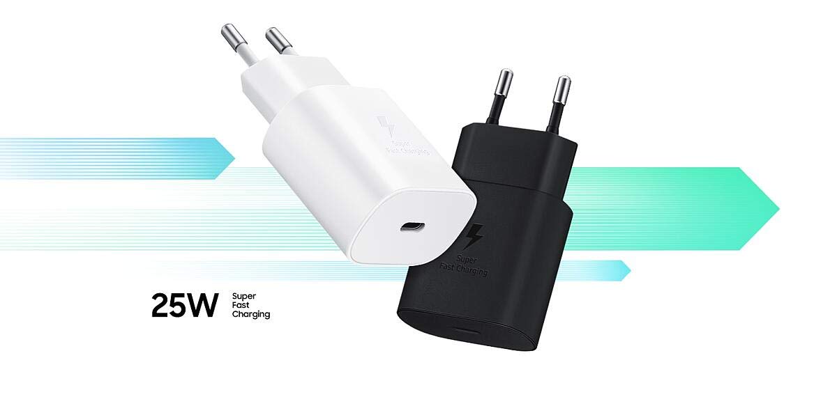 Samsung Original 25W Single Port, Type-C Fast Charger, (Cable not Included), Black Samsung Original 25W Single Port, Type-C Fast Charger, (Cable not Included), Black. 
