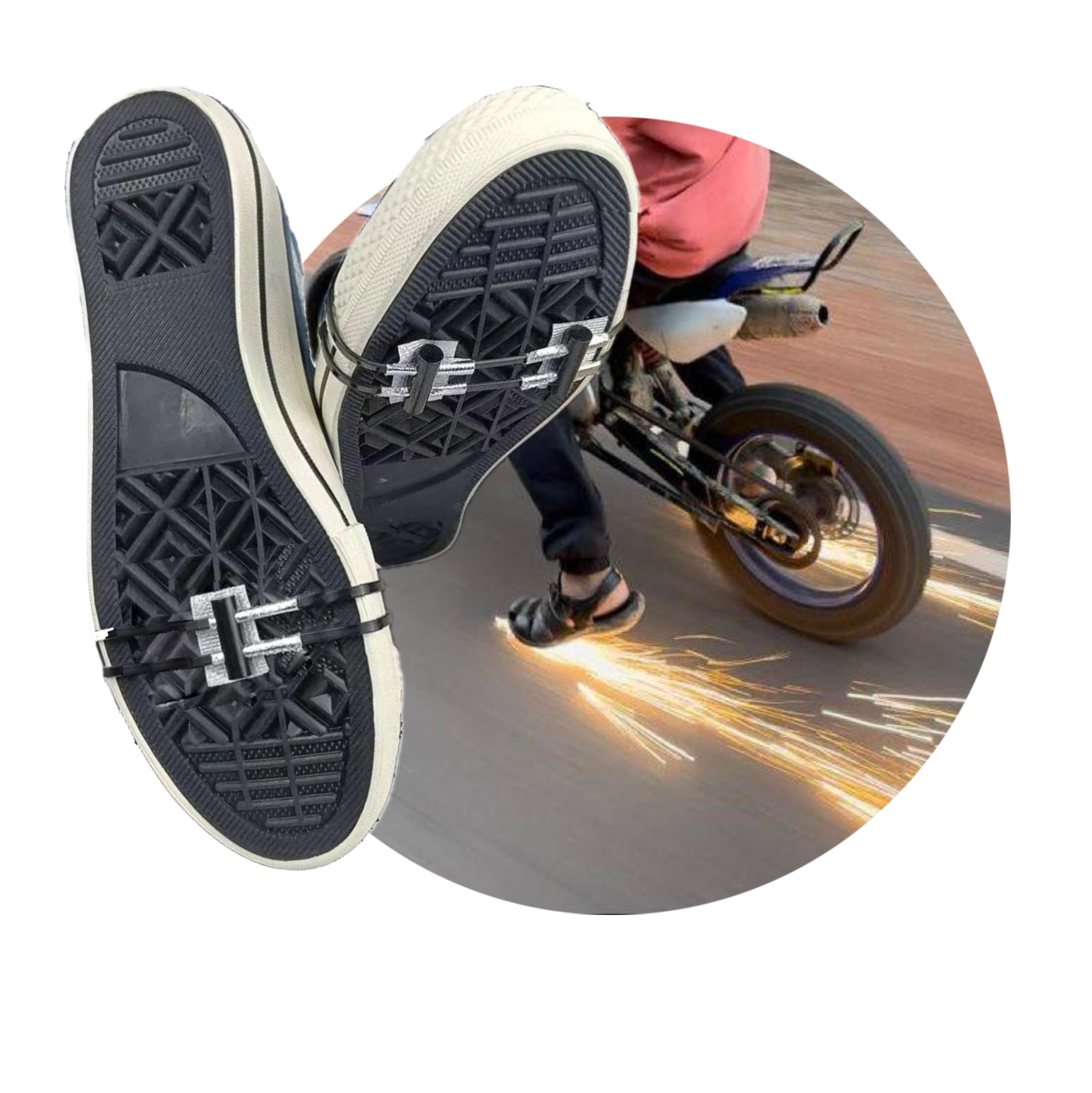sparking feet sliders sparking shoe accessorie