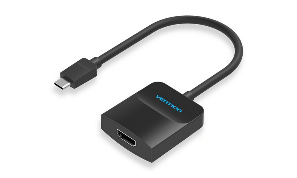 Vention Type-C to HDMI Adapter | 0.15M Black ABS Type TDCBB. 