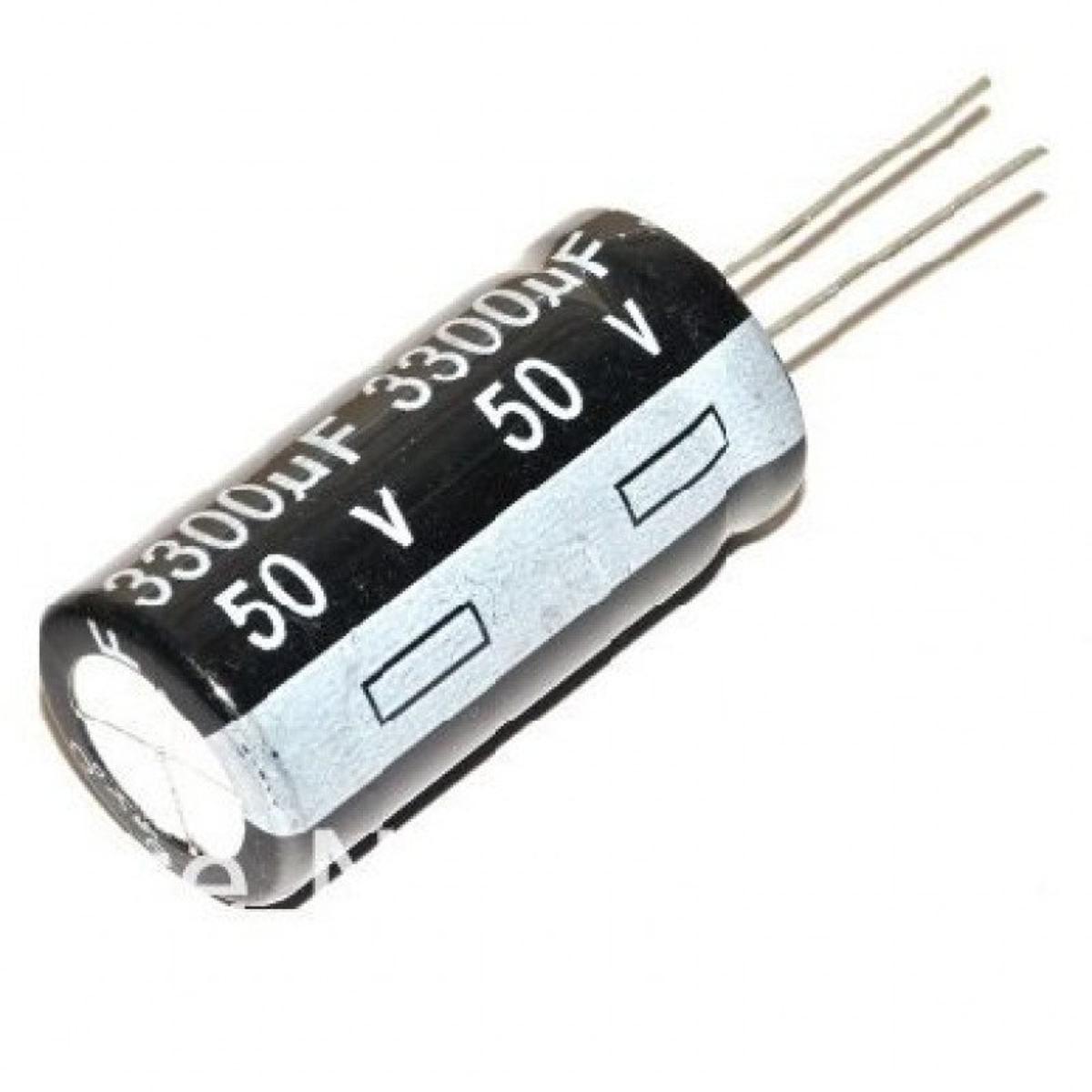 3Pcs- Electrolytic Capacitor 3300uF 50V Radial Polarized Aluminum Electrolytic Capacitor