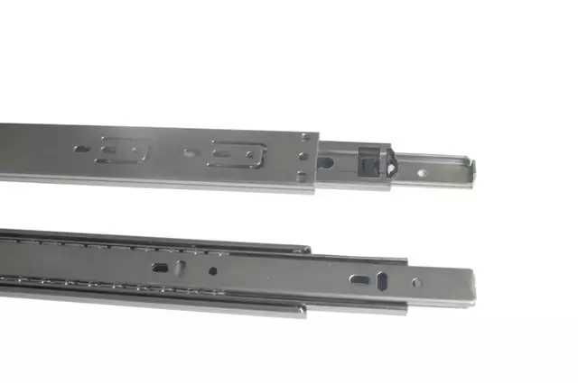 8" SS 3Part Drawer Slider (1set=2ps)Heavy Runners Ball Bearing Drawer Slides Rail Telescopic Metal Duty-MHN. 