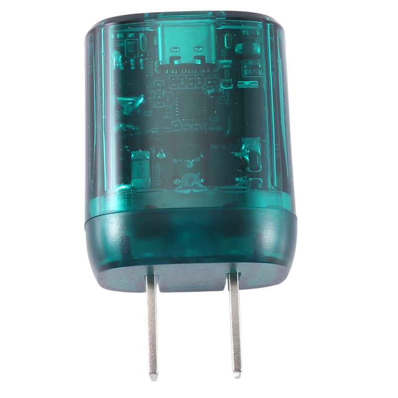 SRIWEN 33W Charger Transparent Punk PD20W Small-Volume Low Temperature US Fold QC Multiprotocol Phone Fast Charging Head,C. 