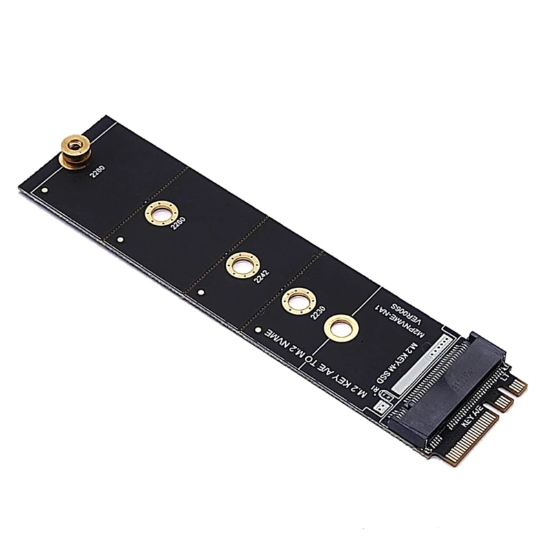 M2 NVME KEY-M to A/E Expansion Adapter Support for .2 SSD 2230-2280 WiFi Interf T3EB. 