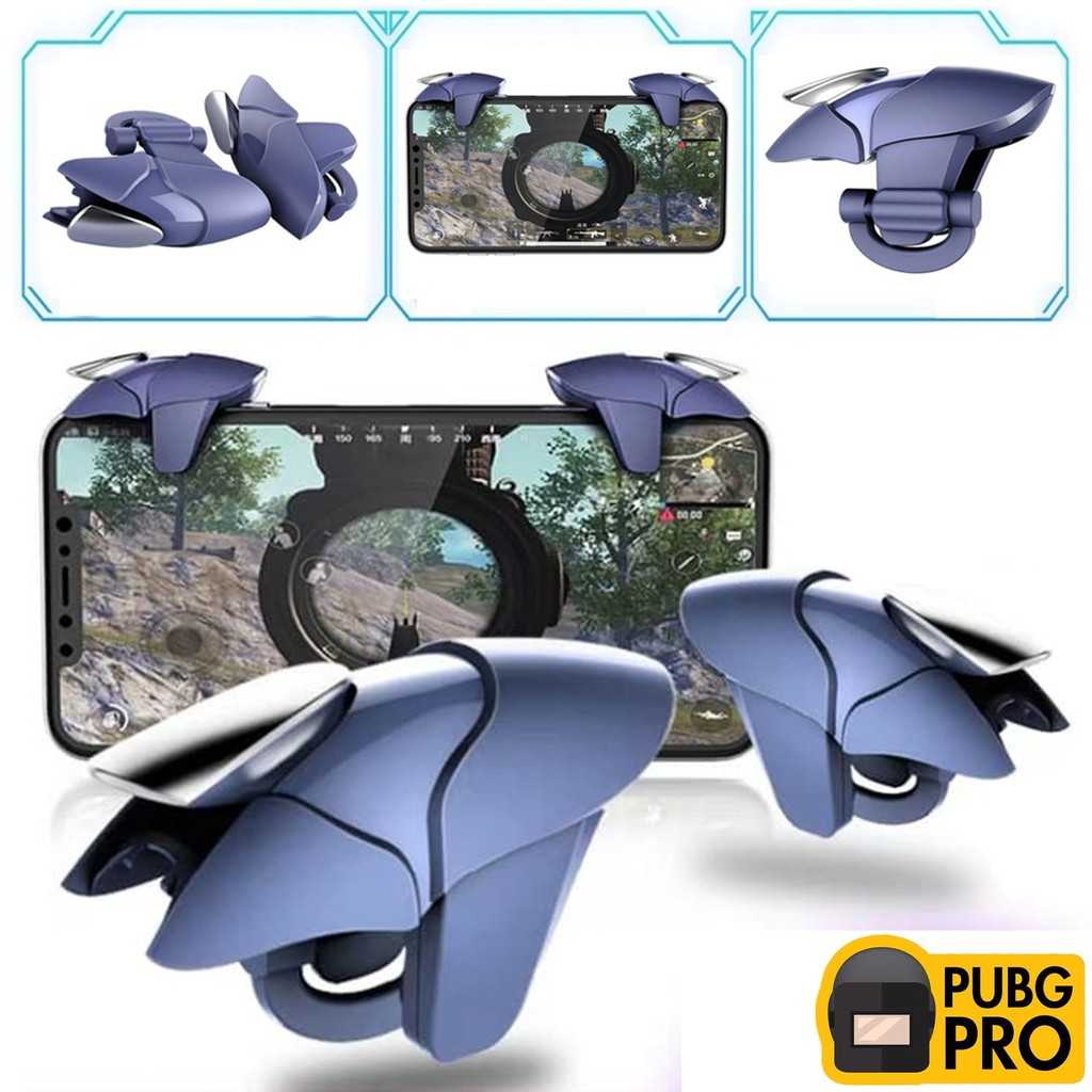 CH-5 Blue Shark Mobile Phone Game Fire Button Key Joysticks Game Trigger. 