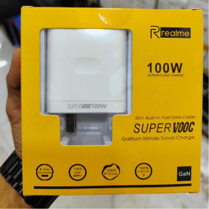 Realme 100W SuperVOOC Charger USB Port Wall Power Adapter 100 Watt Fast Charger with USB Type C PD Cable For OPPO Find X6 X5 Pro Reno 10 9 Pro Pad Realme 9 Pro+ Realme 10 Pro Plus 11 Pro+ 12 Pro Plus