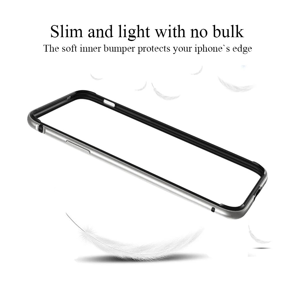 Aluminum Metal Bumper Case for IPhone 13 12 11 Pro Max XR X XS 7 8 14 Plus Silicone Phone Protective Cover Frame Accessories KEEMEEUYZO. 