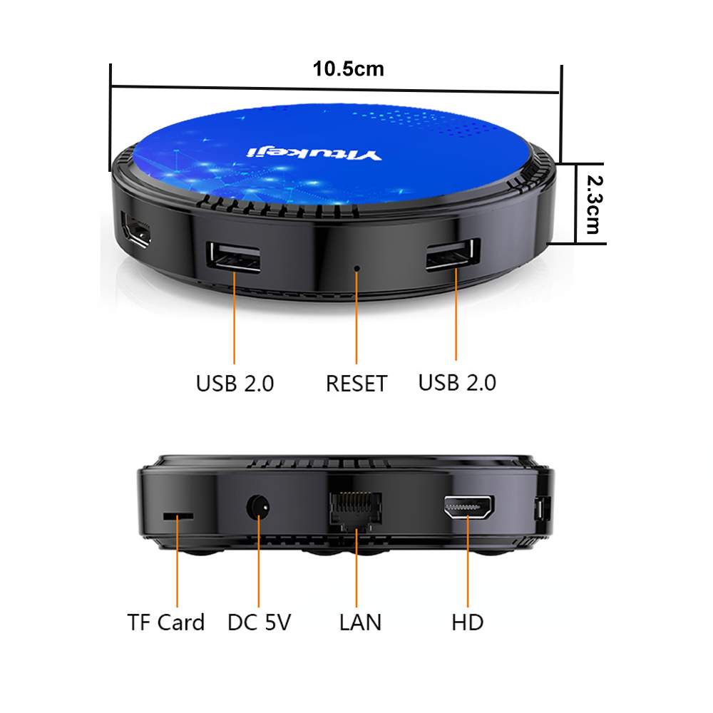 Yitukeji W2 PLUS Android 11 TV Box Amlogic S905W2 2.4G 5G Wifi BT 4K 64G 32G 16G. 