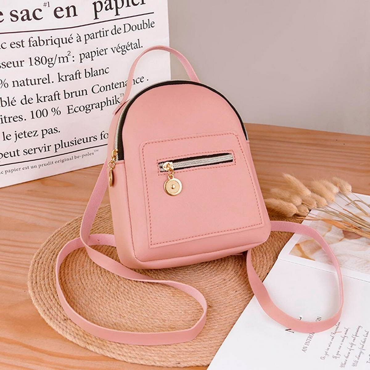 Mini Backpack Ladies Pu Leather Shoulder Bag Girls Ladies School