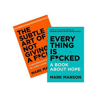 Mark Manson 2 Book Set (The Subtle Art of Not Giving a F & Everything Is F*) Paperback - Bangladeshi Print. 