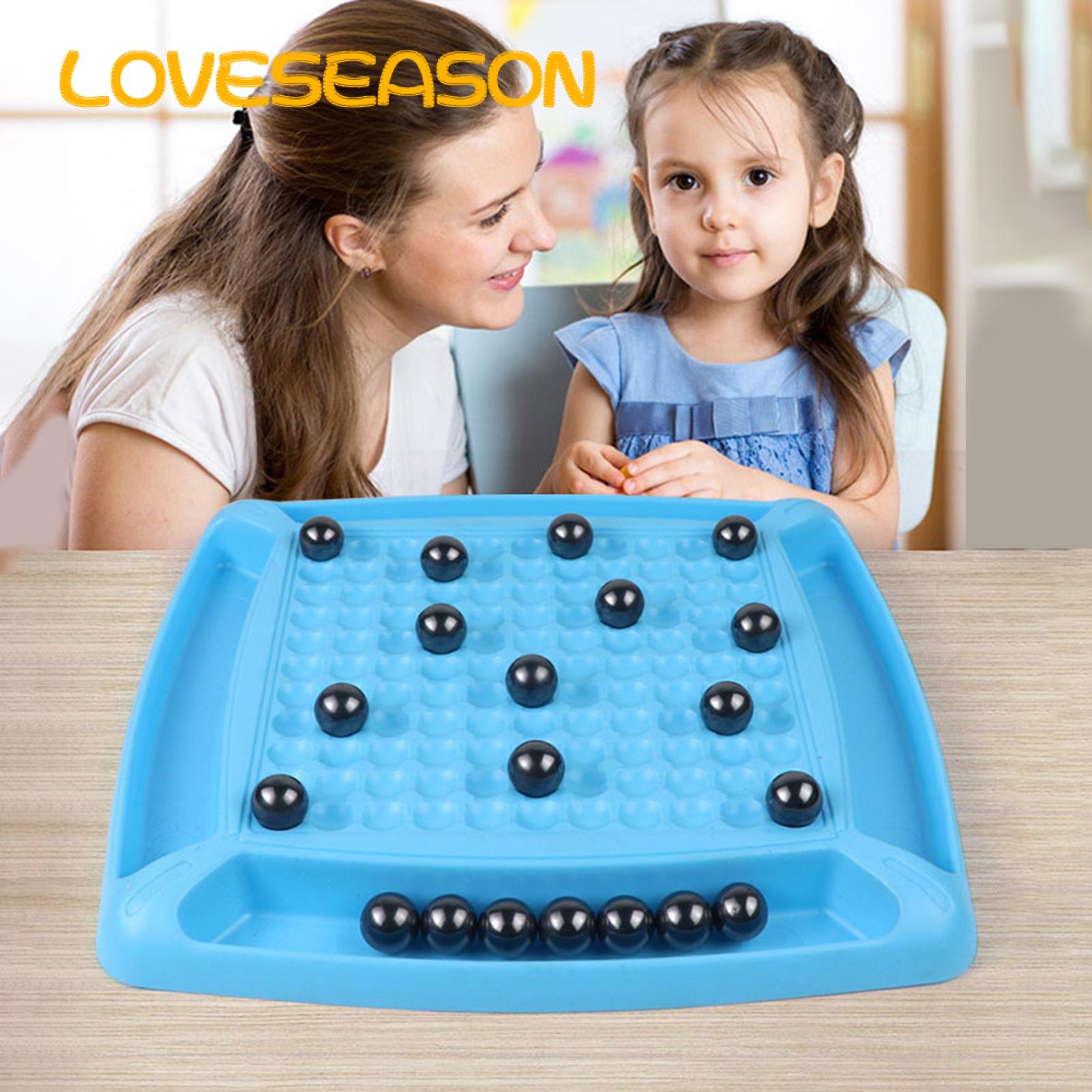 Magnetic Chess Game Interactive Magnetic Chess Board Game with 20/32 Magnet Stones Educational Toy for Parent-child Bonding Logic Training 2 Player Battle Desktop Chess Set ` Magnet Chess Board Game. 