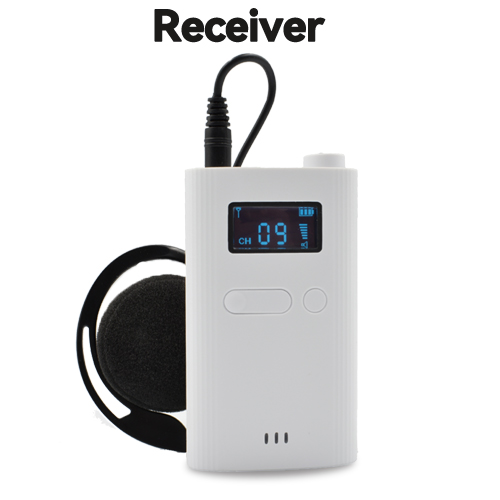 Tebe Wireless Tour Guide System with Microphone Portable Audio Transmitter Receiver for Church Excursion Museum Conference. 