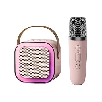 Karaoke wireless bluetooth sound system colourful speaker. 