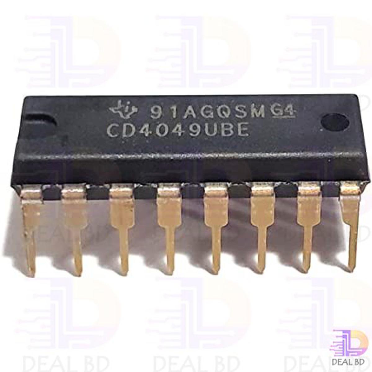 A Class CD4049 Buffer IC CD 4049 DIP 16 Pin IC Electrical Circuitry & Parts