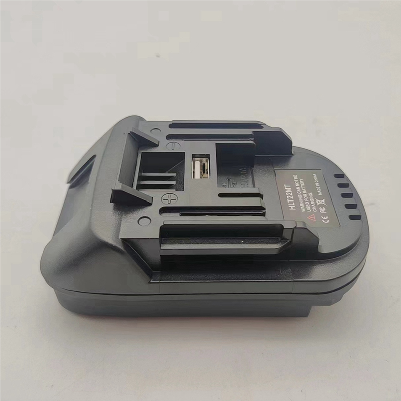 1 Piece HLT22MT Adapter Converter Battery Converter Adapter Black Plastic Use for 22V Li-Ion Battery on for Lithium Battery Tool