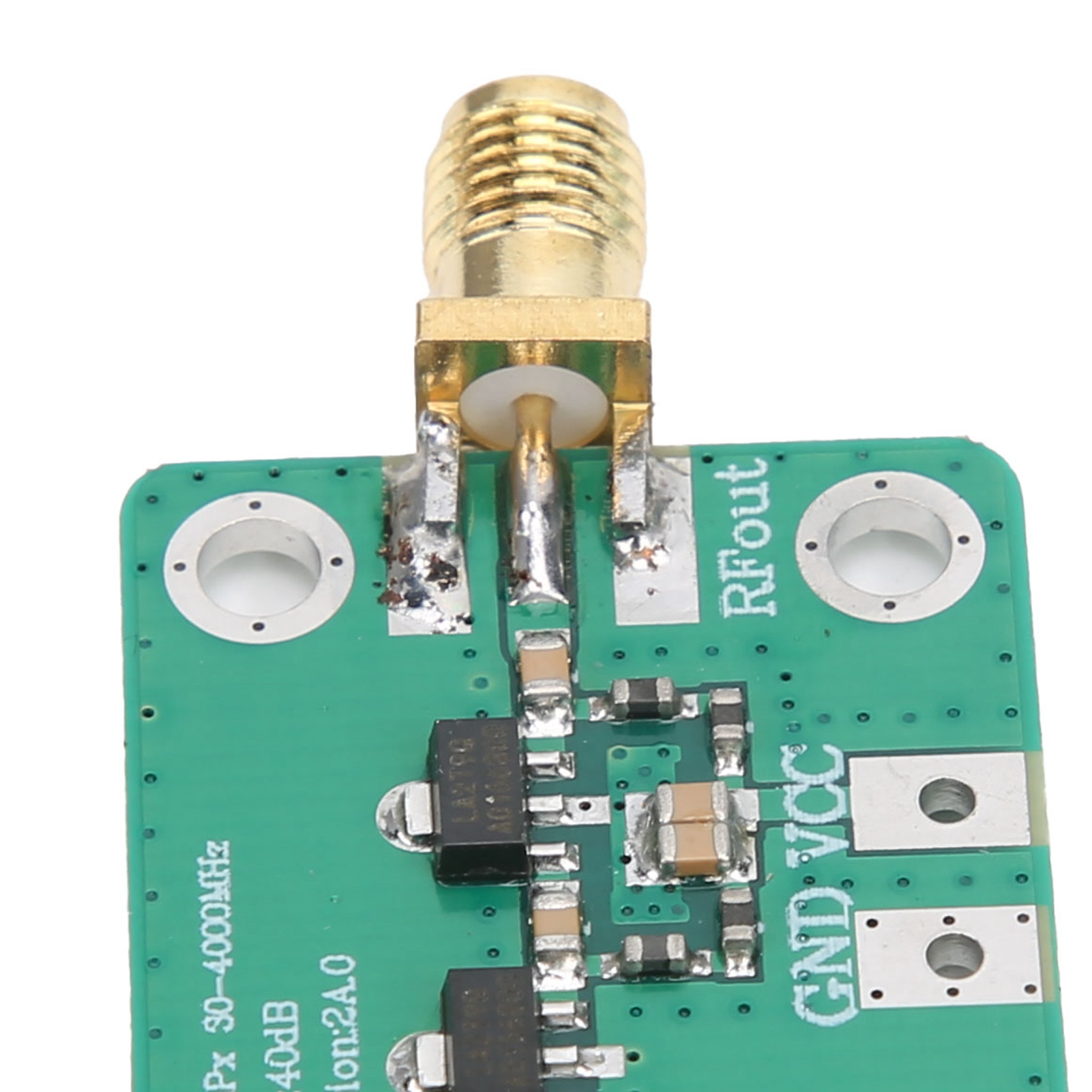 Power Amplifier Module 40dB RF 30‑4000MHz for Shortwave FM Broadcasting. 