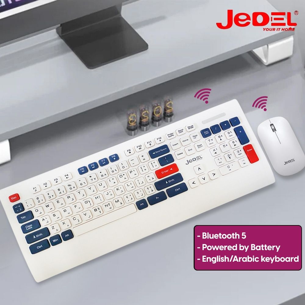JEDEL-WS671 Wireless Keyboard and Mouse Combo (English). 