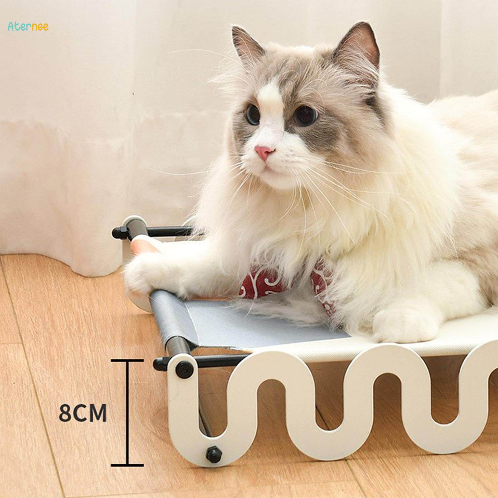Cat Hammock Beds Raised Pet Beds Resting Bunny Kitten Kitty Bed White Edge. 