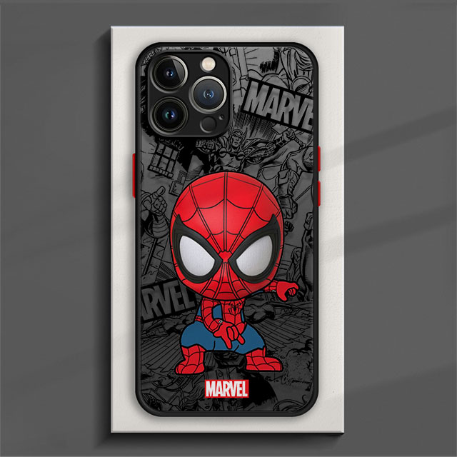 Clear Matte Phone Case for iPhone 15 14 13 12 11 pro Max 13 12 happyMini XS XR X 7 8 6 6S plus Marvel Avengers Groot Deadpool Cover