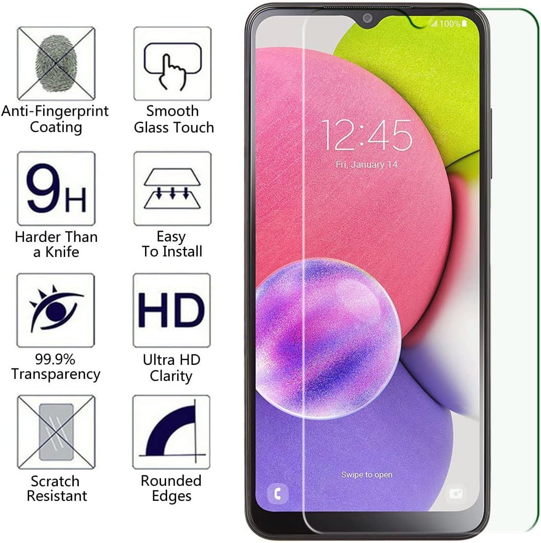 Samsung Galaxy A02s/A03s/A04s Mietubl 2.5D Surface Process 0.3mm Clear Tempered Glass 9H Hardness. 