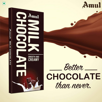 Amul Smooth and Creamy Milk Chocolate 150GM (PACK OF 2)