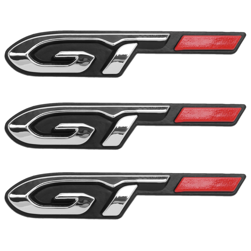 3X Cool 3D Car Style Sticker Gt Design For Peugeot Fashion Car Door Sticker