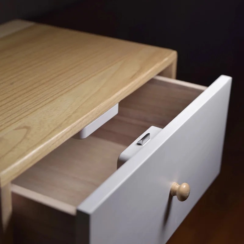 YEELOCK Smart Drawer Cabinet Lock Keyless Bluetooth APP Unlock Anti-Theft Child Safety File Security. 