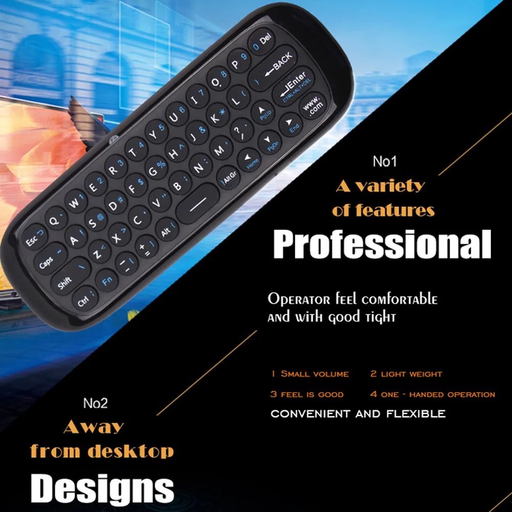 Wechip W1 2.4G Air Mouse Wireless Keyboard Remote Control Infrared Remote Learning 6-Axis Motion Sense for Smart TV Android TV. 