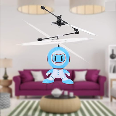 Flying Robot Toy Infrared Induction Robot with Soft Rotor Suitable for Children. 