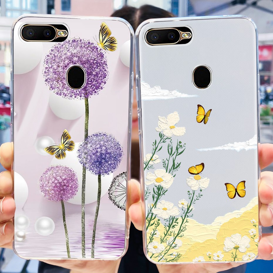 For OPPO A5 (AX5S) Phone Case CPH1909 Soft Silicone TPU Back Cover For Oppo A5 (AX5) CPH1809 Fashion Phone Shell Bumper. 