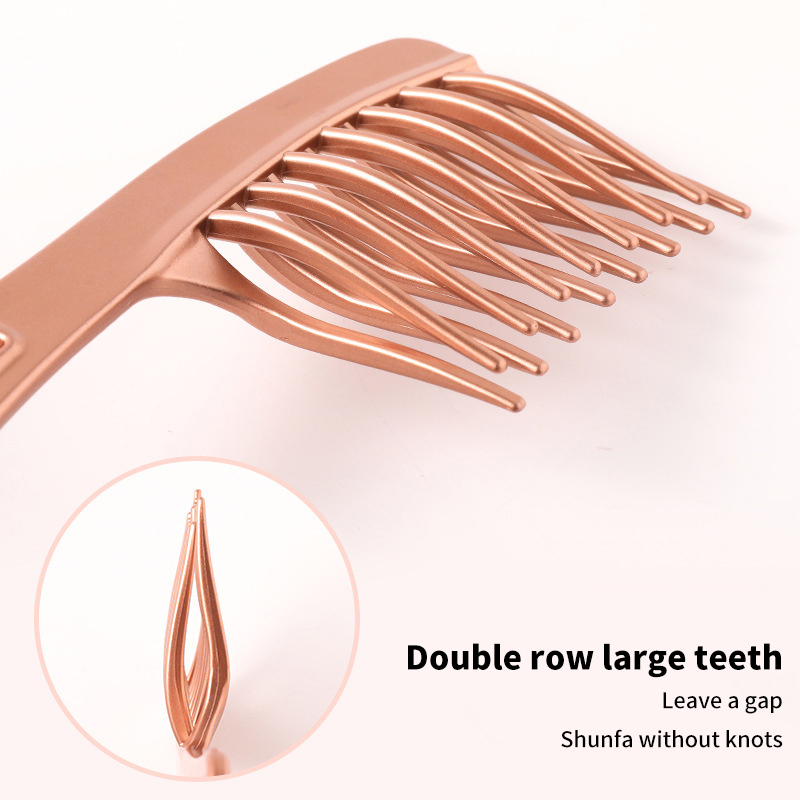 Double Row Large Toothed Comb WideToothed Fluffy Comb For Long And Curly Hair SUPER BABY. 