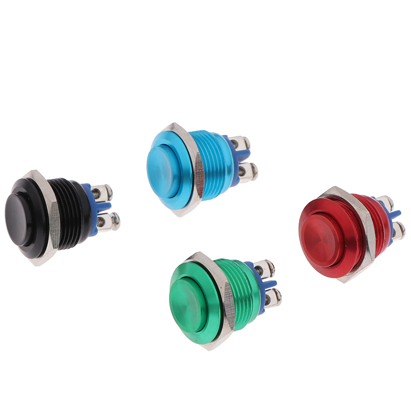 1Pc Momentary Push Button Switch 16mm Waterproof Mount Button Switch Encounter. 