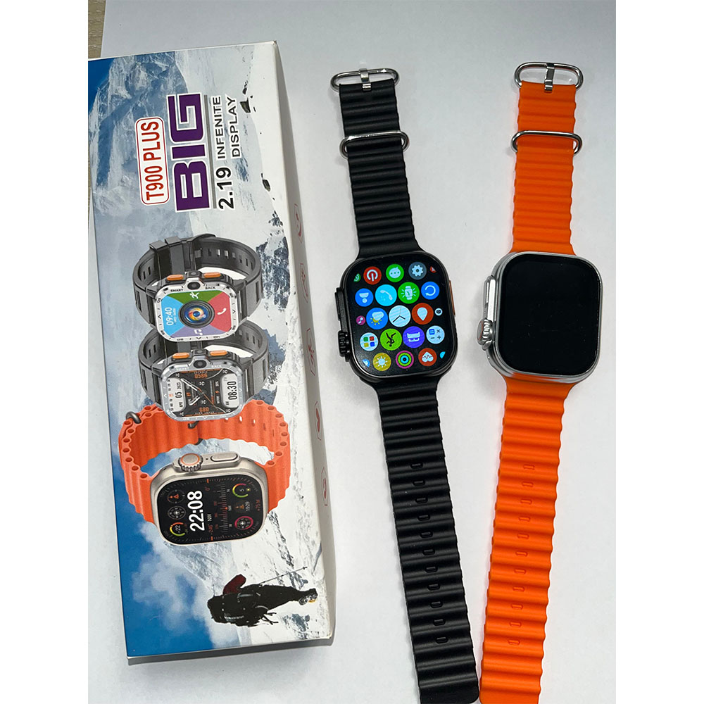 T900 Plus Smart Watch 2.19" Infinity Display Full Touch Bluetooth Call Sports Sleeping Monitoring Smartwatch. 