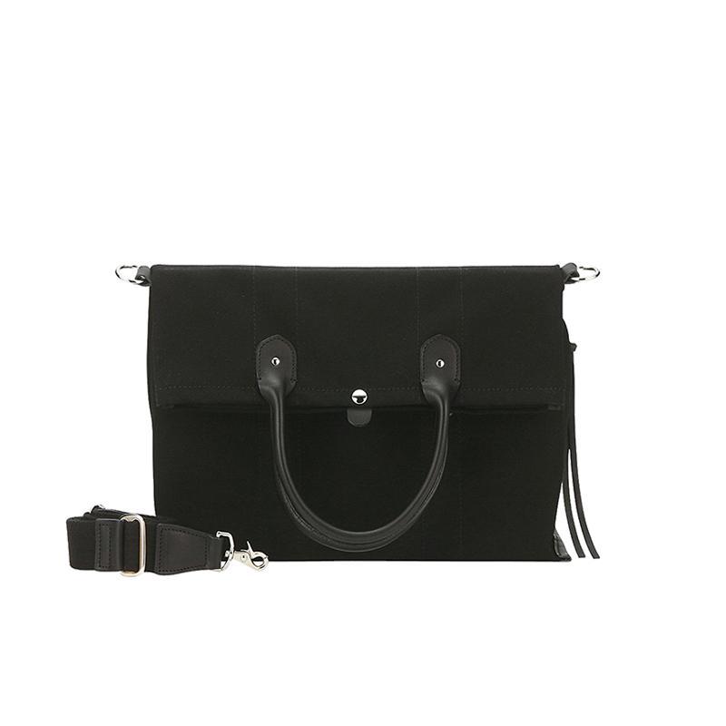 Thirty Yuan Jiang Shuying Wang Manni Internet Celebrity Same Style Crossbody Bag Fashion Shoulder Bag Large Capacity Canvas Briefcase. 