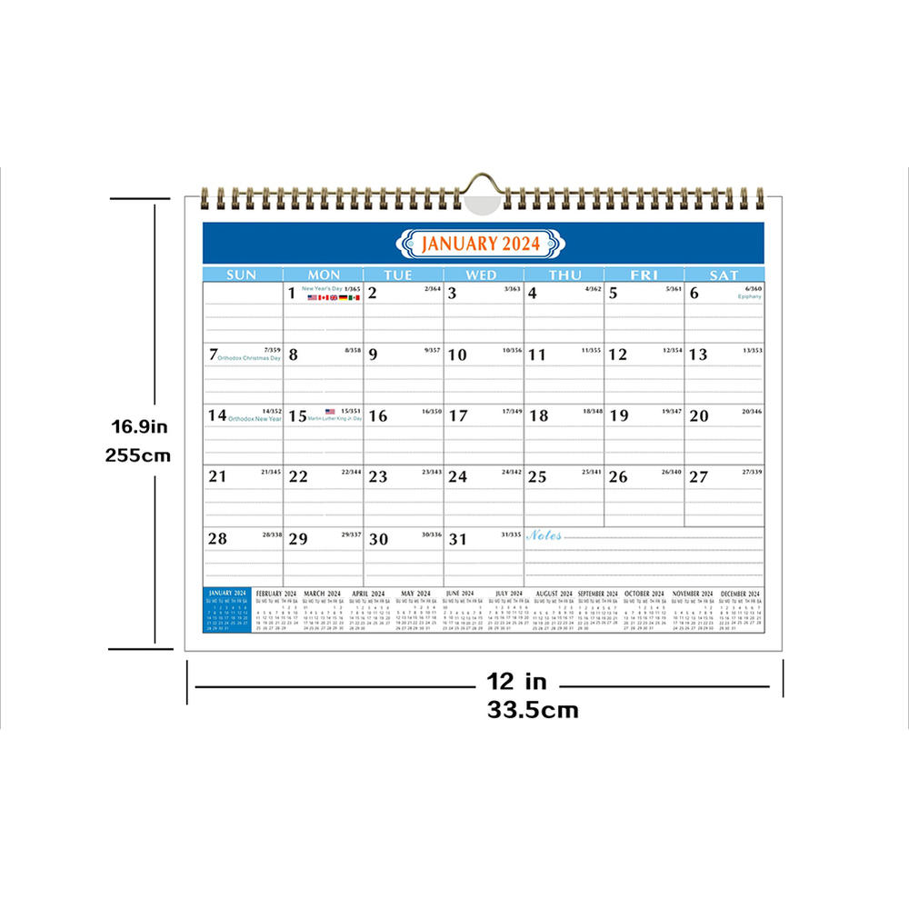 Desk Calendar Month Desktop Calendar 2024-2025 17" x 11.5" inch Large Desk Calendars, Large Wall Calendar Desktop Calendar 2024 - Office Calendar Classroom Calendar Desk Planner Desk Calender. 