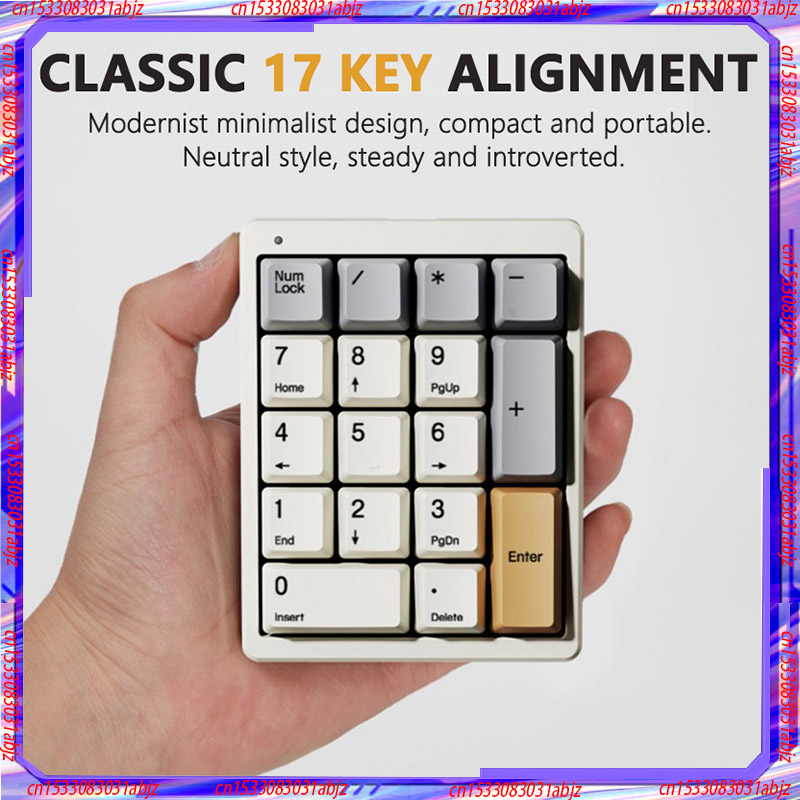 Magicforce Mf17 Key Mechanical Numeric Small Keyboard Computer External Green Tea Custom Plug And Pull Shaft Kit Rgb Colorful