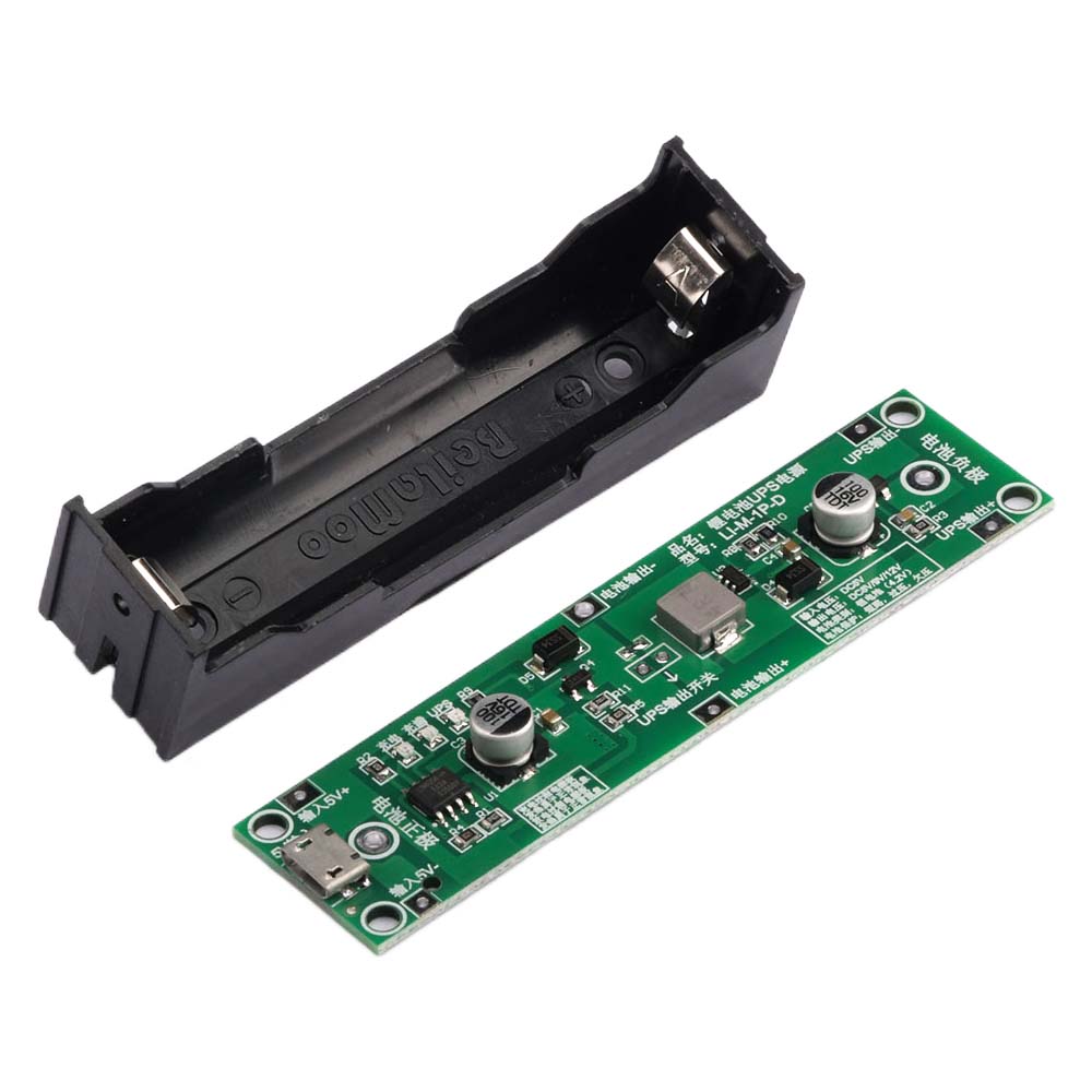 5V 18650 Lithium Battery Charger Protection Board Boost Step Up Module Charge Discharge the Same Time UPS Circuit Li-ion DIY Kit