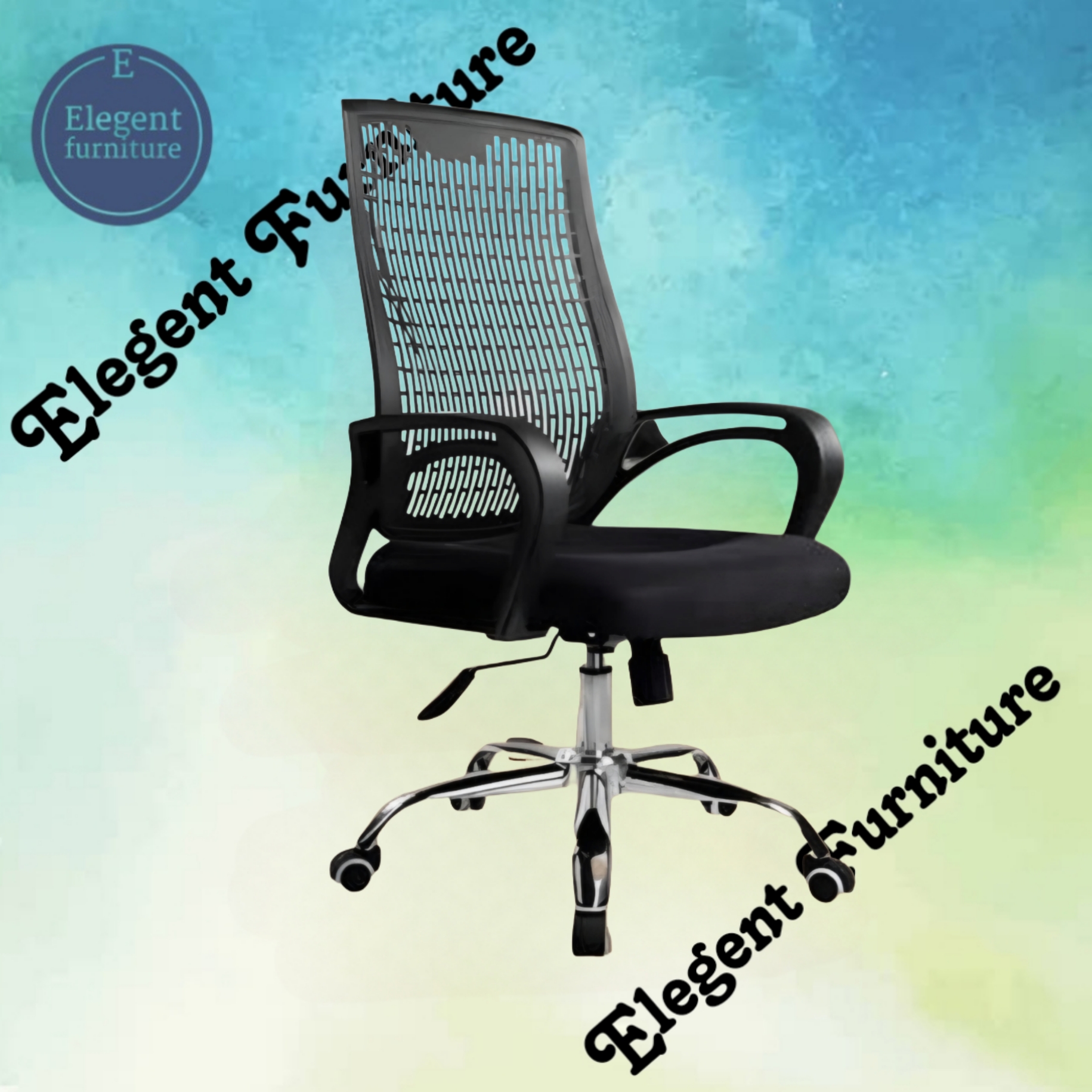 Jali mesh executive chiar with SS Base EF-JMSS
