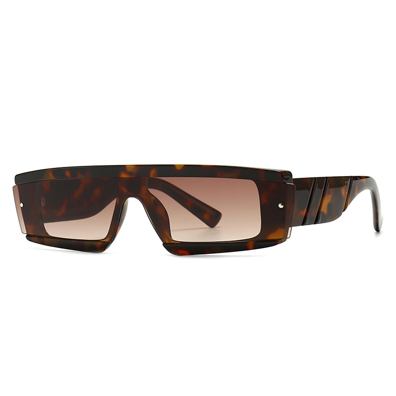 2020 Trendy Italy Design Retro Steampunk Square Futuristic Sunglasses Men. 