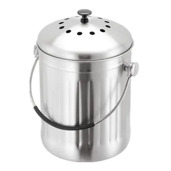 Compost Bin Stainless Steel Kitchen Compost Pail Compost Caddy For Indoor Countertop Kitchen Recycling Bin Pail Buy Online At Best Prices In Bangladesh Daraz Com Bd