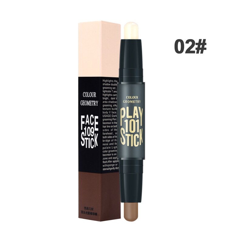 Concealer Pen Face Make Up Liquid Waterproof Contouring Foundation Contour Makeup Concealer Stick Shadow Repair Pen Dual-use. 