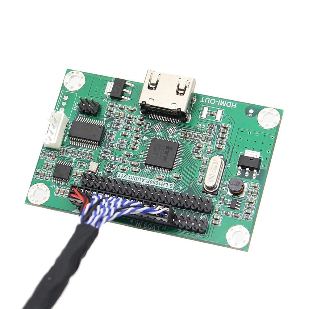 VODOOL LVDS To HDMI Adapter Board Converter Card Support 1080P Resolution Computer PC Expansion Card. 