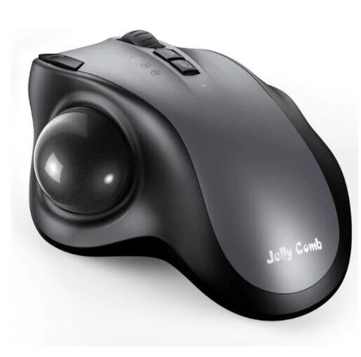 SeenDa Bluetooth Trackball Mouse Wireless Ergonomic Track Ball Mouse Supports 3 Device Smooth Tracking Compatible for PC, iPad. 